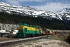 WP&YR - Bombardier #114 stabled at Fraser with its works train