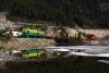 WP&YR - Bombardier #114 stabled at Fraser with its works train