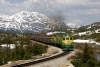 WP&YR - GE/MLW combination 100, 110, 95 head train 24 1445 Fraser - Skagway away from Gateway