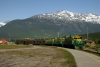 WP&YR - Alco tripple set 101, 104, 106 at Skagway Railroad Dock with the set for 37 0846 Skagway - White Pass