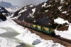 WP&YR - Alco tripple set 101, 104, 106 arrive at White Pass Summit with 37 0846 Skagway - White Pass