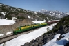 WP&YR - MLW 109, Alco 107, 103 depart White Pass with 32 - 1003 White Pass - Skagway