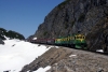 WP&YR - MLW 109, Alco 107, 103 head train 44 - 1433 White Pass - Skagway past American Shed