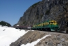 WP&YR -Alco tripple set 106, 104, 101 arrive at American Shed with 46 - 1441 White Pass - Skagway