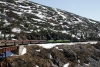 WP&YR - Alco tripple set 106, 104, 101 head train 46 - 1441 White Pass - Skagway down the hill towards Skagway