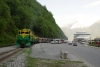 WP&YR - Alco 103, MLW 107, 109 at Skagway Long Siding with train 35 0836 Skagway - White Pass