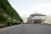 WP&YR - Alco 101, 104, MLW 108 at Skagway Railroad Dock with 31 0816 Skagway - Fraser Loop