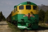 WP&YR - GE #96 at Carcross ex train 1 - 0745 Skagway - Carcross the previous day