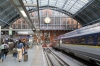 Eurostar EMU's 374018/374017 at St Pancras after arrival with 9047 1713 Paris Gare du Nord - London St Pancras International