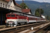 ZSSK 757001 stands at Vrutky with R341 0642 Ostrava Svinov - Banska Bystrica