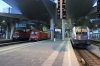 Wien Hbf (L-R) - OBB 1116045 waiting to depart with NJ237 2127 Wien Hbf - Venezia Santa Lucia, OBB Cargo 1216240 after arrival with RJ374 1826 Graz Hbf - Brno Hlavni Nadrazi & 1116251 with RJ797 1445 Klagenfurt Hbf - Flughafen Wien